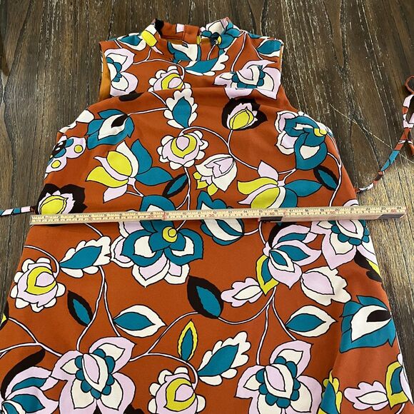 ModCloth In With Excitement Retro Floral Sleeveless Dress – Size L - Picture 10 of 11